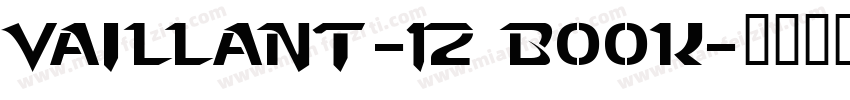 Vaillant_12 Book字体转换